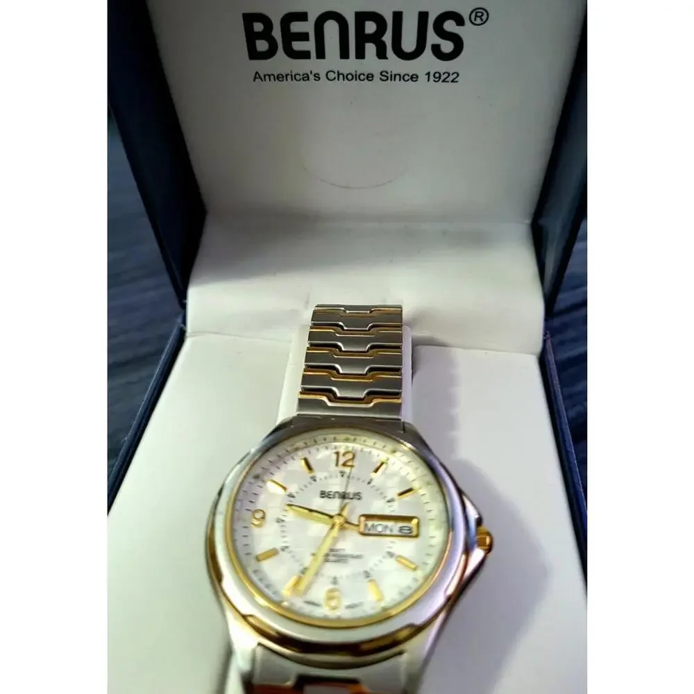 Rare Condition Vintage Benrus Mens Dress Watch‎ New in Box